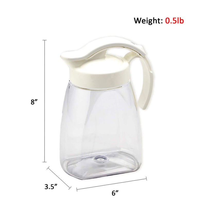 Invisioncorp إبريق ماء مضغوط محكم الإغلاق مع غطاء - 1.4QT (45oz) وعاء مانع للتسرب للمشروبات الساخنة والباردة، الشاي، القهوة، الماء - نحيف، موفر للمساحة، آمن في غسالة الصحون، صنع في اليابان - Image 2